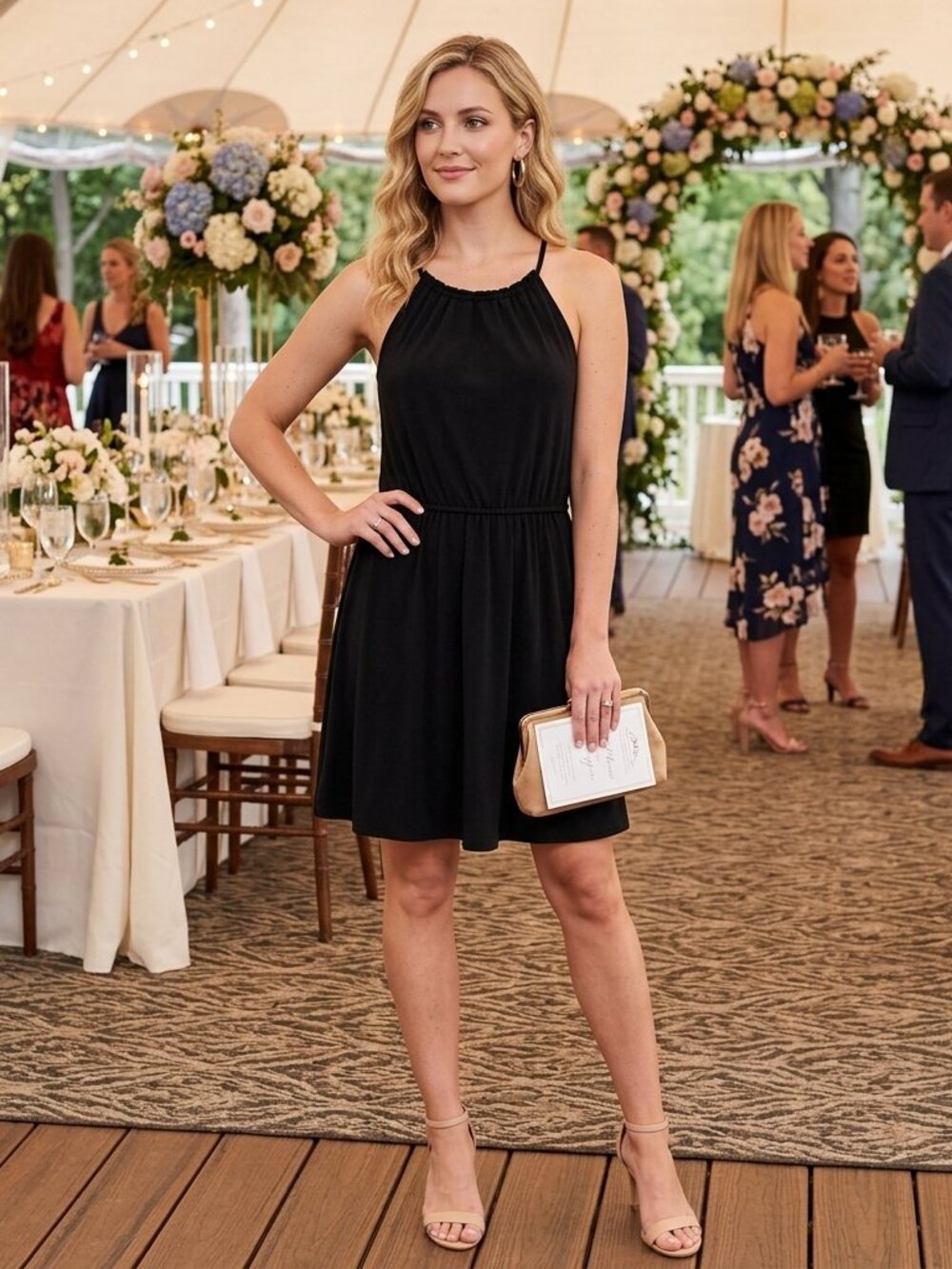Banana Republic Black Mini Dress